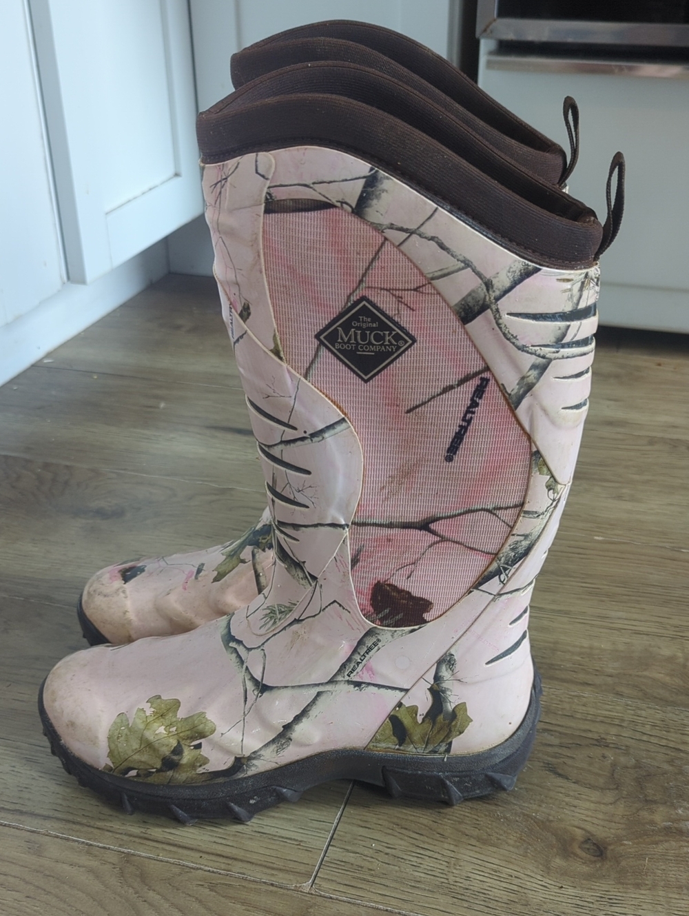 The Original Muck Boot Company Pink Camo Waterproof Boots (Insulated Winter)